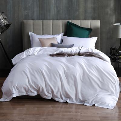 China Machine Washable Folded King Size White 3pcs Pillow Case Duvet Cover Sheet Bedding Cover Set for sale