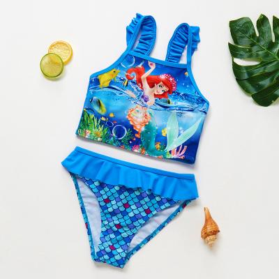 China OEM Antibacterial Girl Two-piec Kids Swimming Suit Quick Dry Narrow Fit Swimwear for Girls Children Swimwear for sale