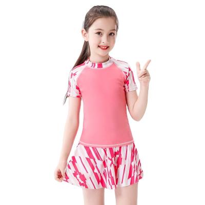 China Beachgirl Children's Swimwear Two Separate Sets OEM Big Girls Swimsuit Girl's Summer Breathable Quick Dry Two Piece Swimwear for sale