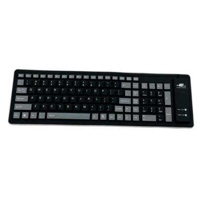 China Custom Flexible Numpad Design Wear Resistant Silicone Waterproof Keyboard For Computer for sale