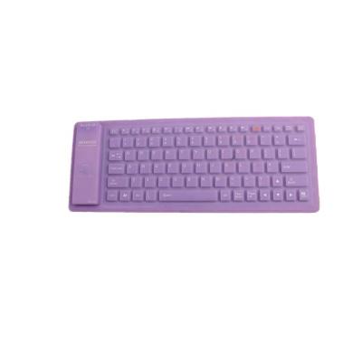 China Wholesale 84 Keys Numeric Keypad Wireless Soft Flexible Silicon Keyboard Foldable Silicone Keyboards for sale