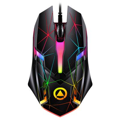 China Cheapest Hot Selling 3D Gaming Mouse Computer Mouse Gamer 1200DPI USB Optical Ergonomic Mouse Wired With Backlight for sale