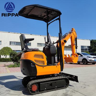 China Machinery Repair Shop Rippa Crawler Excavator Bagger 1.2 Ton Chinese Excavator Mini For Sale for sale