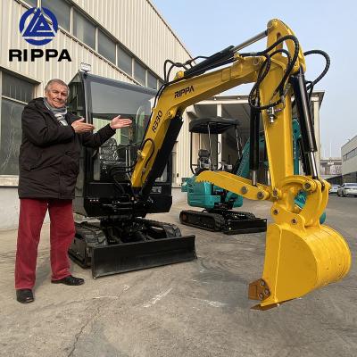 China Rippa Hotels Mini Bagger Digger R330 2.5 Ton Hydraulic Mini Excavator for sale