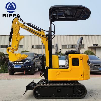 China Rippa Mini Small Household Crawler Excavator 1.5 2 Ton Mini Excavator Electric Hydraulic Bagger Digger Excavator Machine 2t 1 for sale