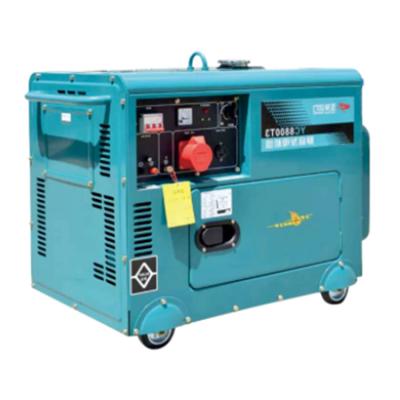 China 10KVA Diesel Portable Genset Used For Silent Diesel Generator Construction DG6500 10 Kw for sale