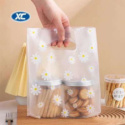 China Safety Takeaway Cake Bread Dessert Packaging Bag Baking Plastic Toast Tote Bag for sale