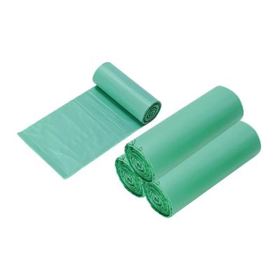 China 100% Eco-friendly PLA Eco-friendly Biodegradable Custom Printed Plastic Flat Pouch Garbage Garbage Bag for sale