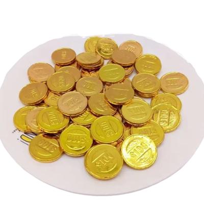 China Hot Sale Chocolate Aluminum Foil Chocolate Coin Gold Foil Wrapper for sale