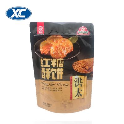 China Moisture Proof Stand Up Zipper Plastic Bags For Snack Food With Clear Window for sale