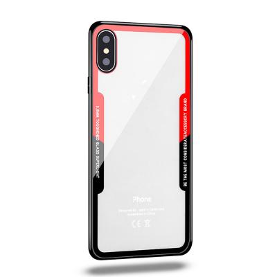 China Full Protect For iphone 11 x xs 5.8 pro slim cell phone case cover 9h tempered glass back cover shell for sale