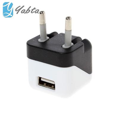 China Power Charging Adapter For USB Devices Mobile Phone Accessories Power Adapter Folding EU 1 Amp 1 USB Terminal Charger for sale