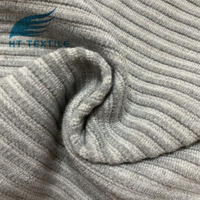 China Wholesale Memory Polyester Jacquard Striped Stool Knit Fabric For Fashion Jackets for sale