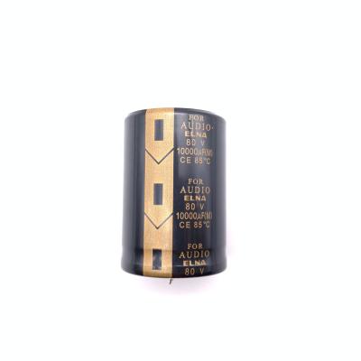 China Power Supply Light Home Appliance Power Supply Light Home Appliance Silk Fiber Electrolytic Paper Capacitor 80V10000UF for sale