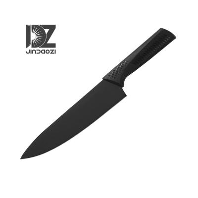 China Disposable Black Steel Plastic Handle Forged Chef Knife Manufacturers Kitchen Knives for sale