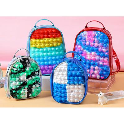 China 3pcs Waterproof Fast Shipping Mini Backpack Purse For Girls, Two Size Large School Bag Pop It Backpack Purse for sale