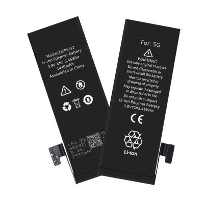 China Mobile Phone Specialist EPARTS Manufacturer 1440mah 3.8v rechargeable battery factory for Iphone 5 battery for sale