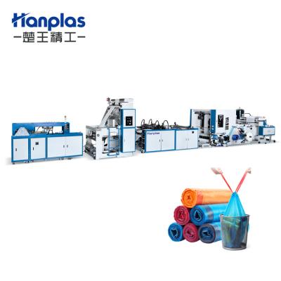 China HP-RD Hotels Household Roll Type Hanplas Automatic Tension Control Suction Strip Interleaved Garbage Bag On Roll Making Machine for sale