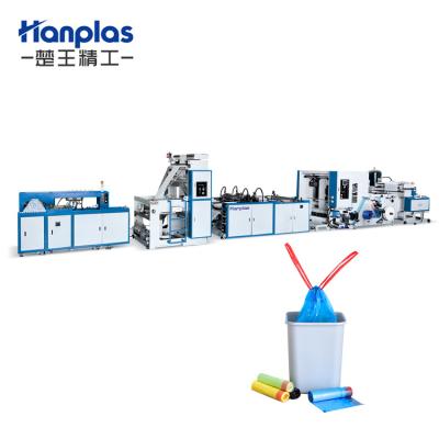 China HP-RD Hanplas Hotels PE PP Interleaved Suction Strip Biodegradable Garbage Bag On Roll Making Machine for sale