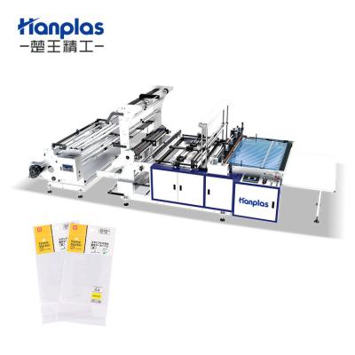 China High Speed ​​Hotels HP-2SA Hanplas PLC Control 2 Lanes Side Sealing Bag Making Machine for sale