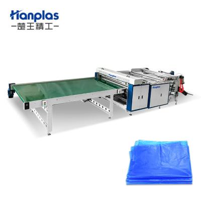 China Hotels HP-DB BS-TEASSR Hanplas Fully Automatic Flying Knife System V Bottom Bag Making Machine for sale