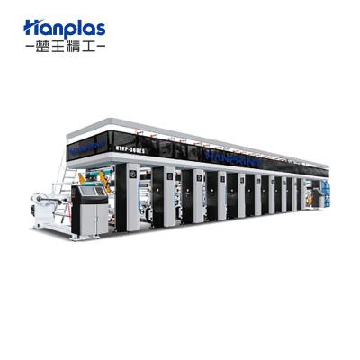 China HTRP-300ES Hanplas Factory Paper PVC Nolon BOPP Film Rotogravure Press High Speed ​​Rotogravure Printing Machine for sale