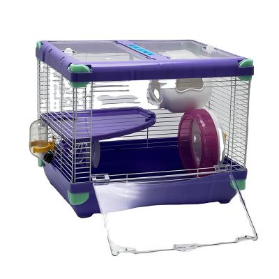 China High Quality Viable Cage Supplier For Small Portable Hamster Pet Cage Villa Luxury Hamster Cage for sale