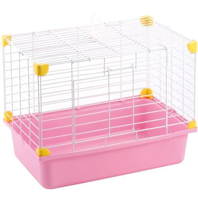 China High Quality Viable Pet Cages For Sale Multiple Sizes Colors Pet Rabbit Cage Indoor Simple Pet Cage Pink Supplier for sale