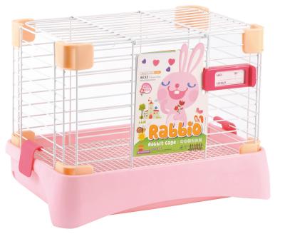 China Wholesale High Quality Viable Pet Cage Small Portable Animal Carrier Rich Easy To Clean Rabbit Cage Portable Animal Cage for sale