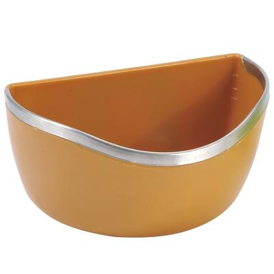 China Premium Automatic Rabbit Pet Food Feeding Bowl Steel-Edge Bowl Food Feeding Bowl for Rabbit Chinchilla Ferret for sale