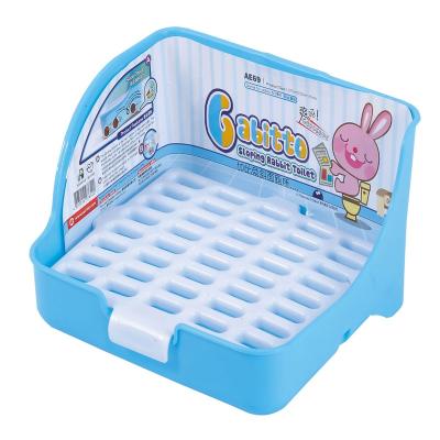 China High Quality Sustainable Pet Bin Toilet Tray Rabbit Holder Small Clean Plastic Basic Cage for sale