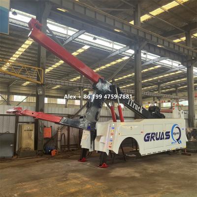 China 35600lb 16 Ton Medium Duty Wrecker Integrated Tow Truck With Front Outrigger for sale