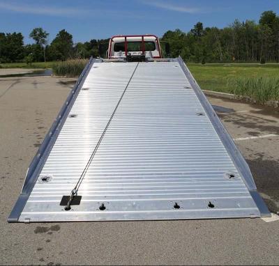 China 5 Tons Aluminum Platform Wrecker Bed Tow Truck Body Length 5 - 7m for sale