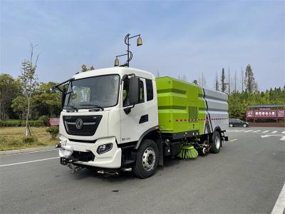 China Rear Dump Method Truck Mounted Road Sweeper 4x2 Drive Model For Highways for sale