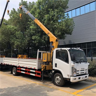 China Isuzu ELF XCMG Straight Arm 5 Ton Truck Mounted Crane For Municipal Construction for sale