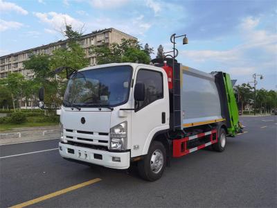 China ISUZU KV600 130hp Engine Trash Compactor Truck  8cbm Tank Waste Removal Truck for sale