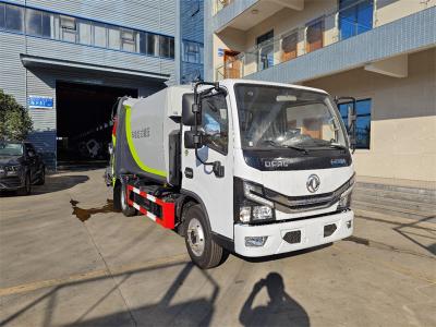 China 4X2 EURO 6 DONGFENG 136HP 8000 LITERS TRUCKS GARBAGE WASTE GARBAGE COMPACTOR for sale