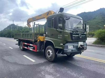 China 8 Ton Dongfeng Truck 4WD Offroad Mounted Crane For Municipal Construction And Poor Road Conditions for sale