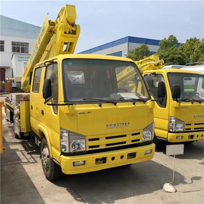 China 4x2 ISUZU 17m to 31m high altitude operation trucks basket truck for sale