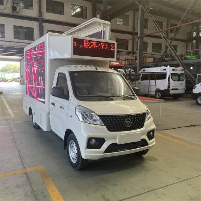 China 4X2 FOTON GASOLINE FUEL POWERED 116HP ENGINE MOBILE LED ADVERTISING TRUCK for sale