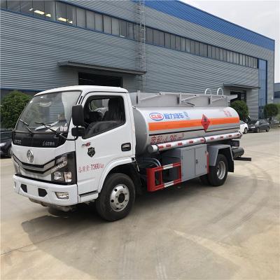 China 4X2 DONGFENG EURO 6 DIESEL 126HP 6000 LITERS GASOLINE FUEL TANKER WITH DISPENSER for sale