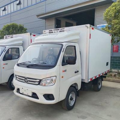 China 1-2 Tons Right Hand Drive FOTON Trucks Mini Freezer Box Truck for sale