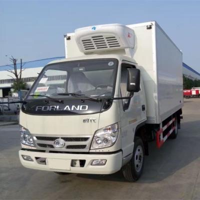 China 3 TONS EURO 2 FORLAND LHD DIESEL REFRIGERATED TRUCK FOOD TRANSPORT REFRIGERATION TRUCK for sale