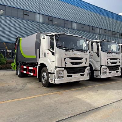 China 240 pk ISUZU GIGA 16 kubieke vuilniscompressor met handgeschakelde versnellingsbak Te koop