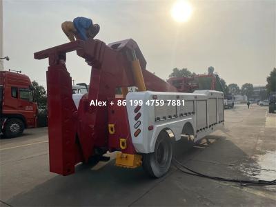 China 40 Tons Heavy Duty 3 Stages Booms Integrated Wrecker Body  for sale