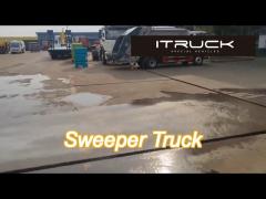 3000 liters tank road sweeper truck with isuzu engine for cleaning