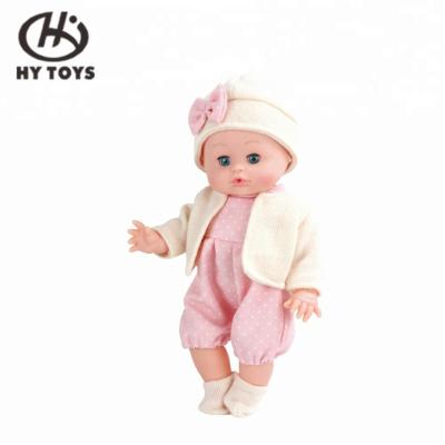 China Who respects the environment. Cheap HUADA 2019 14 Inch 6 Pops Dolls Toy Accessories Set Little Silicon Cheap Doll Girl For Children for sale