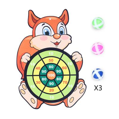 China Indoor Interactive Target Board OEM Kids Sports Toys Ball Cartoon Target Throwing Board Game for sale