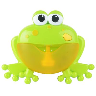 China Automatically Blow Bubble Automated Beak Music Frog Bubble Machine Bath Bubble Maker, Swimming Bath Toy Animal Plastic Bubble Maker For Kids for sale