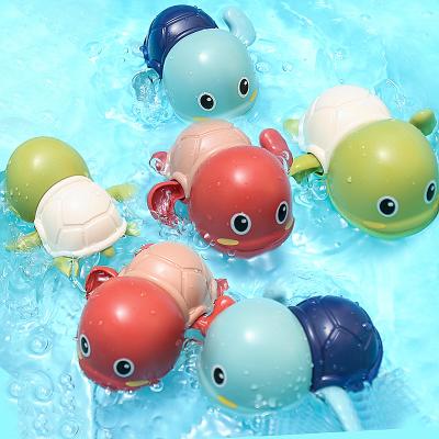 China ABS Bathing Small Turtle Bathroom Turtle Swimming Float Kids Playing In Water Toys for sale